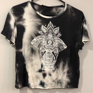 Brand New Never Worn Elephant Tie-dye shirt